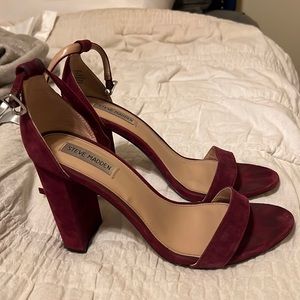Steve madden maroon heels